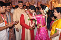 Chandrababu at Revanth Reddy Daughter Engagement Photos